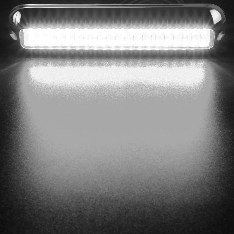 HUSUKU SOOP3 PRO 6.7" 2000LM 60LED Waterproof 316 Stainless Steel Trim Ring Boat High-Intensity LED Underwater Light Clear Lens Pontoon Marine/Boat Transom (White) - Image 3